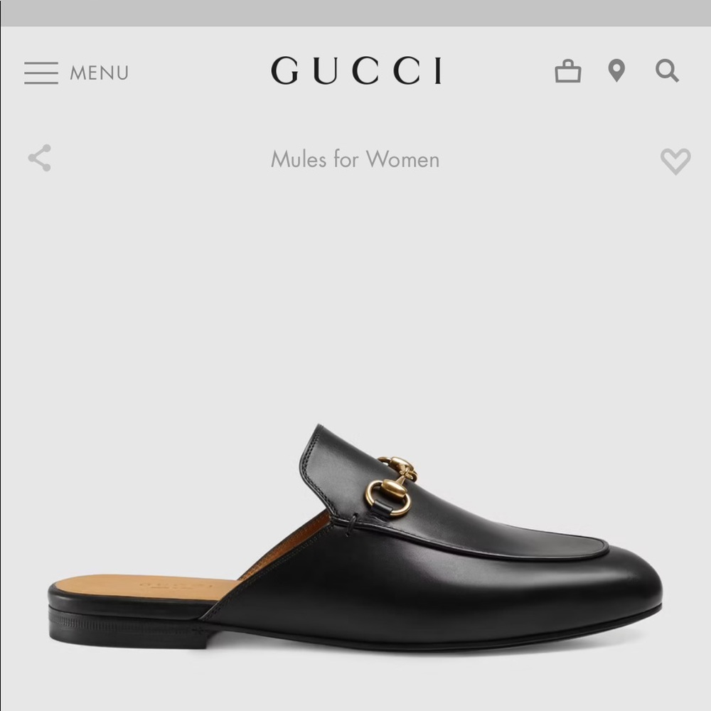 Gucci Princetown leather slipper / mules size 9.5/40 - Picture 2 of 7